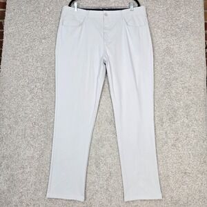 Johnston & Murphy XC4 Pants Mens 38x31 Light Gray Grey Performance Golf 5 pocket